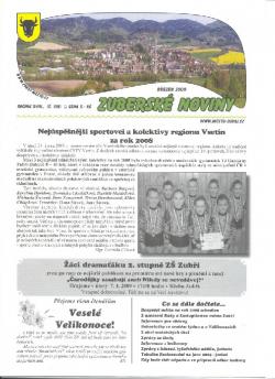 Zuberské noviny 2009 Březen