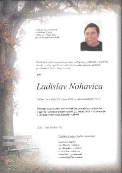 Smuteční oznámení Ladislav Nohavica
