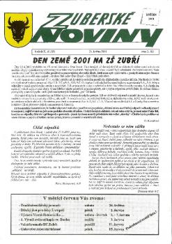 Zuberské noviny 2001 Květen