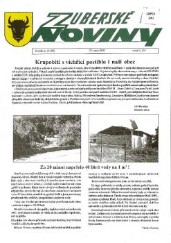 Zuberské noviny 2001 Srpen