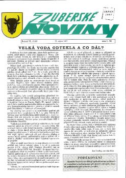 Zuberské noviny 1997 Srpen