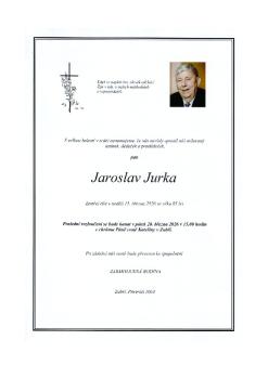 Smuteční oznámení Jaroslav Jurka