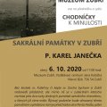 Chodníčky k minulosti - Sakrální památky v Zubří - Změna termínu