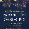 Novoroční ohňostroj v Zubří